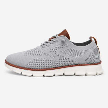 Suprclark women's breathable knit walking shoes in gray