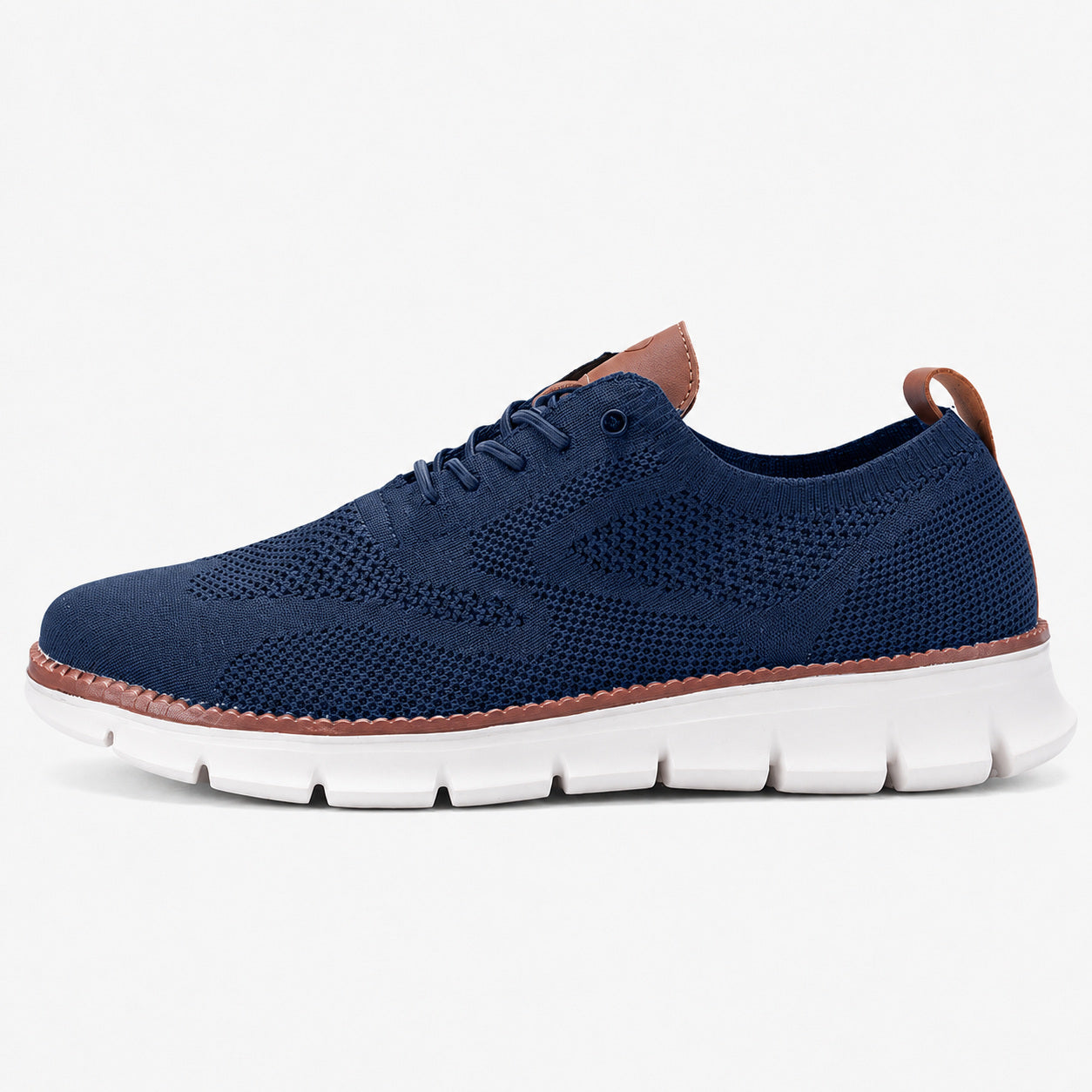 Suprclark women's breathable knit walking shoes in navy
