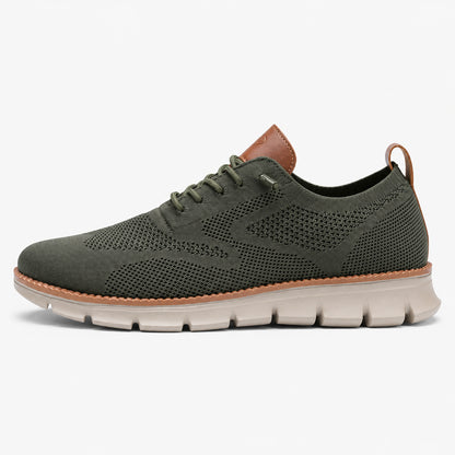 Suprclark women's breathable knit walking shoes in olive green