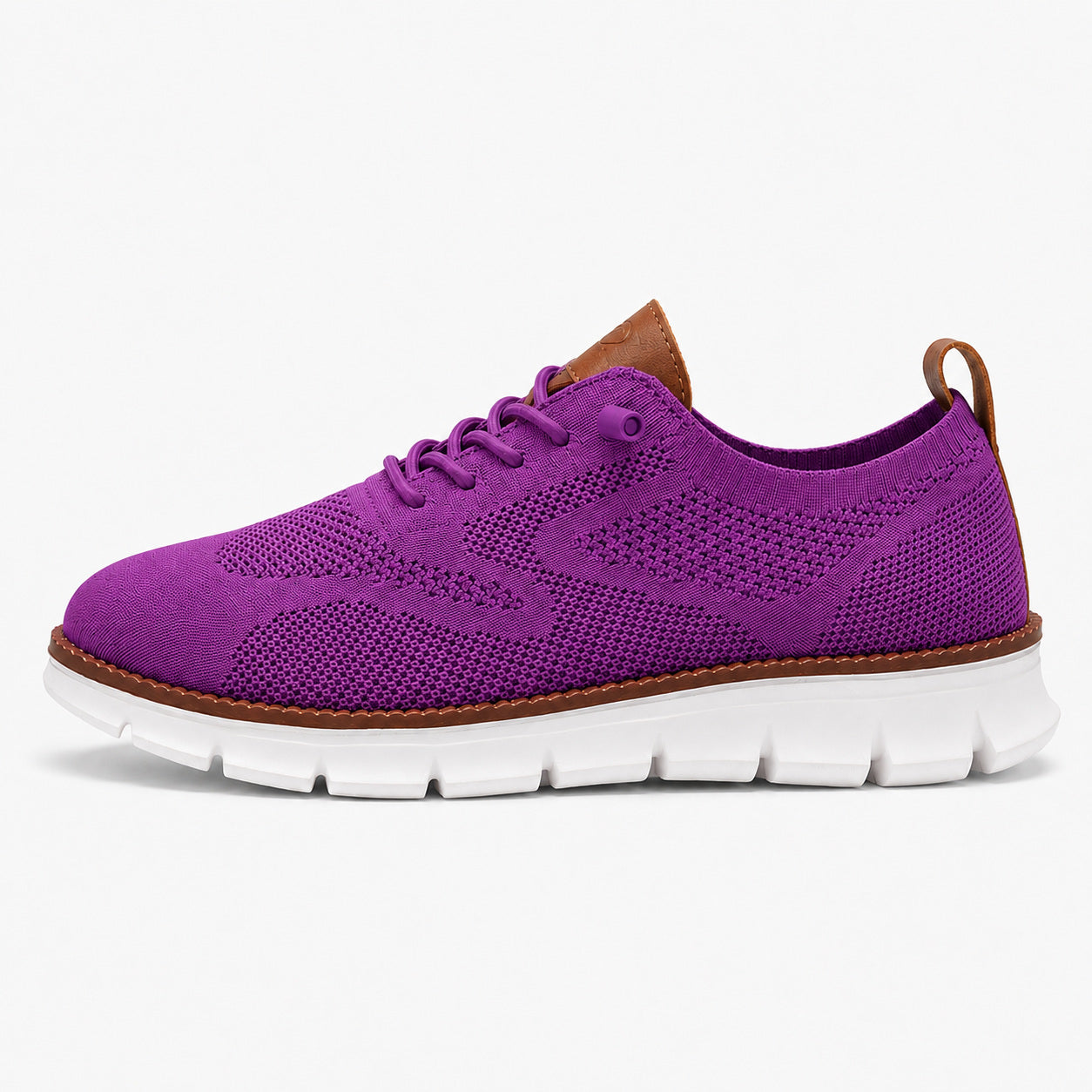 Suprclark women's breathable knit walking shoes in purple