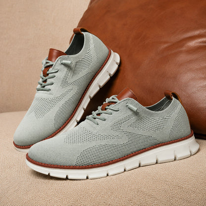 Suprclark women's sage green breathable knit walking shoes product view 042