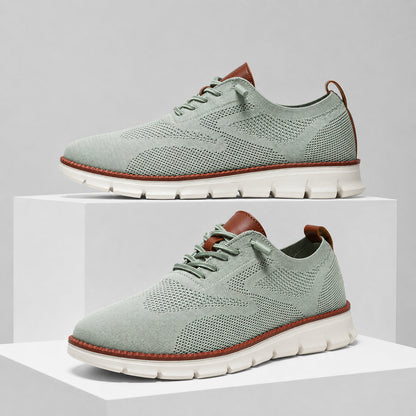 Suprclark women's sage green breathable knit walking shoes product view 043